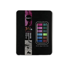 36Colors Aquarellpigmentpulver und Staltschwarz -Blechpigment -Set für Lackschule Vorräte